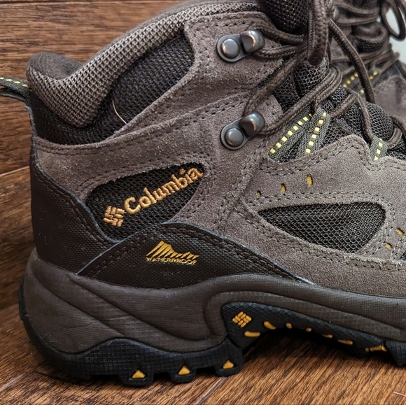 Columbia Hiking Boot, brown Waterproof Leather mens size 7.5, Winter Boot - Picture 10 of 14